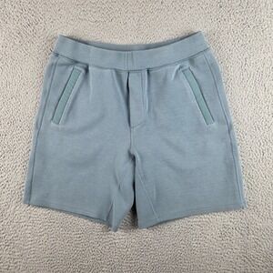 Ten Thousand Shorts Mens L Blue Midweight Tech Workout Running Gym 8" Inseam